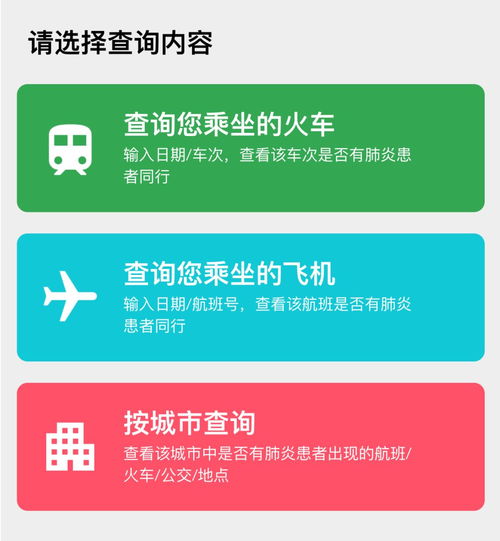会员服务丨新型肺炎确诊患者相同行程查询工具 您的健康守护助手